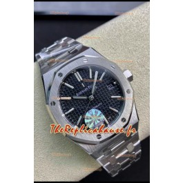 Audemars Piguet Royal Oak 15450 37MM Mouvement suisse Calibre 3120 dans un boîtier en acier 904L Cadran noir 