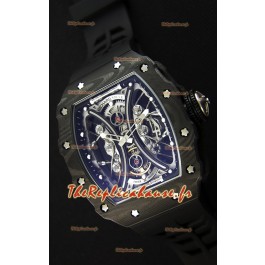 Richard Mille RM53-01 Pablo Mac Donough Boîtier Carbone Noir Montre Réplique Suisse 