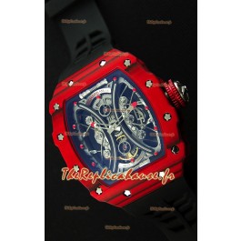 Richard Mille RM53-01 Pablo Mac Donough Boîtier Carbone Rouge Montre Réplique Suisse 
