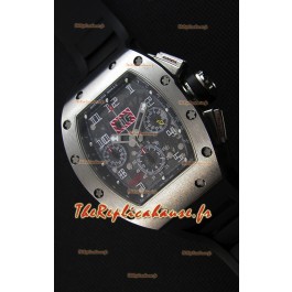 Montre Richard Mille RM011-FM Felipe Massa Étui en Titane d’une seule pièce avec Bracelet Noir