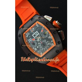 Montre Richard Mille RM011-FM Felipe Massa Étui en céramique d’une seule pièce avec Bracelet Orange