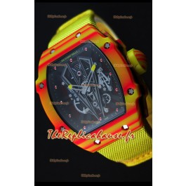 Montre Richard Mille 27-03 Tourbillon Rafael Nadal Suisse Étui en Carbone forgé Répliquée 
