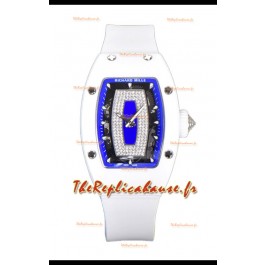 Richard Mille RM007 Cadran bleu en céramique blanche Automatique Réplique Superclone Suisse 