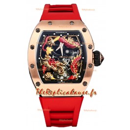 Richard Mille RM057 Cadran Dragon Plaqué Or Rose Mouvement Automatique Suisse