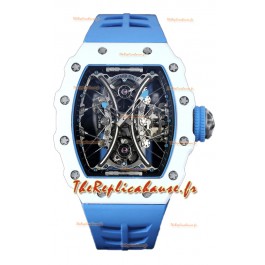 Richard Mille RM53-01 Pablo Mac Donough Boîtier TPT blanc Montre Suisse Réplique