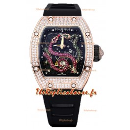 Montre Richard Mille RM26-01 cadran serpent plaqué or rose, mouvement automatique suisse
