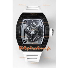 Richard Mille RM055 Boîtier en carbone noir Montre Tourbillon Superclone authentique 1:1 