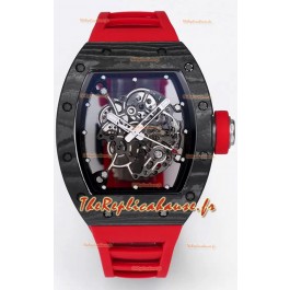 Montre Richard Mille RM055 Boîtier Carbone Noir 1:1 Superclone Tourbillon Authentique 