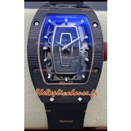 Richard Mille RM07 Boîtier carbone noir Bracelet noir Montre réplique suisse Superclone 