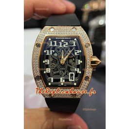 Richard Mille RM67-01 Boîtier or rose diamants titane Réplique suisse 1:1 