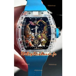 Richard Mille RM51-01 Saphires Crouching Tiger Hidden Dragon Mouvement Tourbillon Réplique miroir 1:1