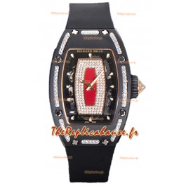 Richard Mille RM007 Céramique noire Automatique Montre Superclone Suisse 