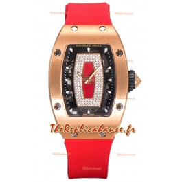 Richard Mille RM007 Or Rose 18K Montre Suisse Automatique Superclone