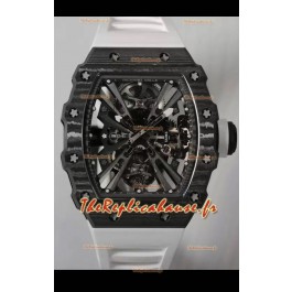 Richard Mille RM12-01 Montre réplique 1:1 en fibre de carbone avec mouvement à tourbillon véritable