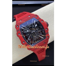 Richard Mille RM12-01 Boîtier en fibre de carbone Mouvement Tourbillon Véritable montre réplique 1:1