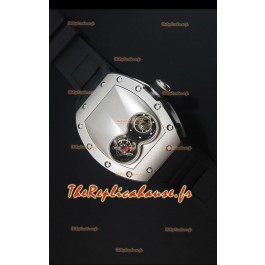 Richard Mille RM053 Tourbillon Pablo Mac Donough Montre Réplique Suisse, Boîtier en Titane Sangle Noire