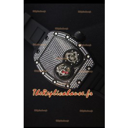 Richard Mille RM053 Tourbillon Pablo Mac Donough Montre Réplique Suisse Boîtier en PVD