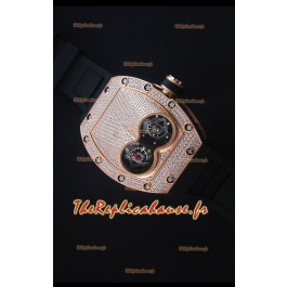 Richard Mille RM053 Tourbillon Pablo Mac Donough Montre Réplique Suisse Boîtier en Or Rose