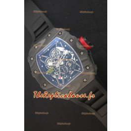 Richard Mille RM035-2 Rafael Nadal Boîtier en Carbone forgé avec Couronne Rouge