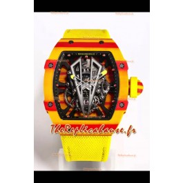 Richard Mille RM27-03 Rafael Nadal Véritable Tourbillon Mouvement Réplique Miroir 1:1