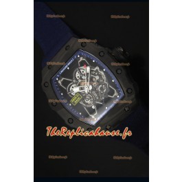 Montre Replica Suisse RM35-01 Richard Mille Edition Rafael Nadal avec un Bracelet en Nylon Bleu Militaire