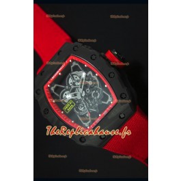 Montre Replica Suisse RM35-01 Richard Mille Edition Rafael Nadal avec un Bracelet en Nylon Rouge