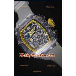 Montre avec Lunette Chronographe Jaune Richard Mille RM056-1 Tourbillon Felipe Massa