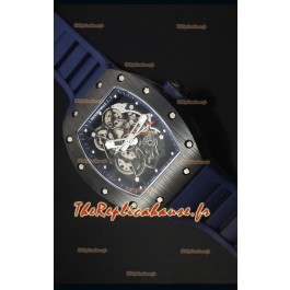 Montre Replica Suisse avec Lunette Bleue avec Boitier en Céramique RM061 Richard Mille