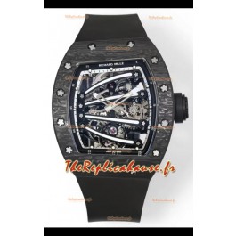 Richard Mille Super Clone RM59-01 Boîtier carbone NTPT Cadran noir Réplique Montre Suisse