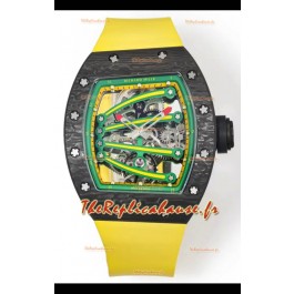Richard Mille Super Clone RM59-01 Boîtier carbone NTPT Cadran vert Réplique Montre Suisse