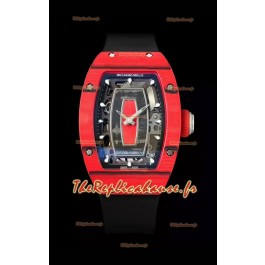 Richard Mille RM07 Boîtier carbone rouge Montre réplique suisse 1:1 Superclone
