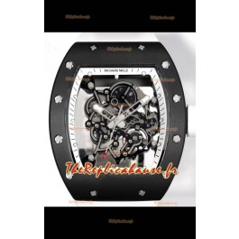Richard Mille Super Clone RM055 Montre Boîtier Céramique avec Tourbillon Authentique