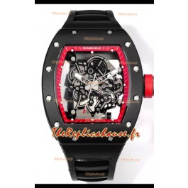 Montre Richard Mille Super Clone RM055 Boîtier céramique avec tourbillon véritable 
