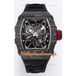 Richard Mille RM35-01 Rafael Nadal - Montre Super Clone avec boîtier en fibre de carbone et tourbillon véritable