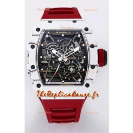 Richard Mille RM35-01 Rafael Nadal - Montre Super Clone Tourbillon Véritable - Boîtier en Fibre de Carbone