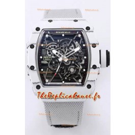 Richard Mille RM35-01 Rafael Nadal - Montre Super Clone Tourbillon Véritable - Boîtier en Fibre de Carbone