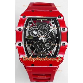 Richard Mille RM35-02 Rafael Nadal - Boîtier en fibre de carbone avec Tourbillon Véritable - Montre Super Clone