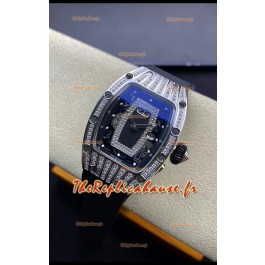 Richard Mille RM-07-01 Acier inoxydable Diamants Femmes Réplique Montres Miroir 1:1 