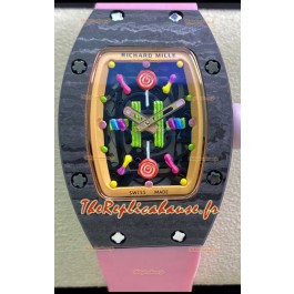 Richard Mille RM-07 Bon Bon Boîtier Carbone Dames Réplique Suisse 1:1