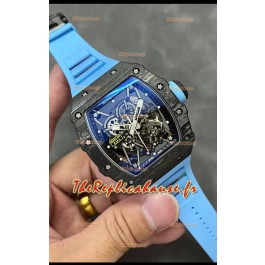 Richard Mille RM35-02 Rafael Nadal Boîtier en fibre de carbone avec montre Super Clone Tourbillon Véritable