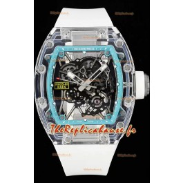 Richard Mille RM35-01 Rafael Nadal Boîtier saphir transparent avec Tourbillon Véritable Montre Super Clone