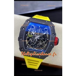 Montre Richard Mille RM35-02 Rafael Nadal avec boîtier en fibre de carbone et véritable tourbillon Super Clone