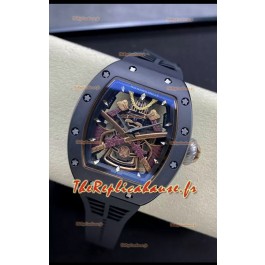 Montre Richard Mille RM47 en céramique noire avec mouvement automatique suisse 