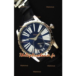 Montre Roger Dubuis Excalibur RDDBEX0378 Suisse avec Etui en acier bleu Répliqué 