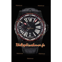 Roger Dubuis Excalibur DLC Boîtier recouvert 1:1 Montre miroir réplique suisse