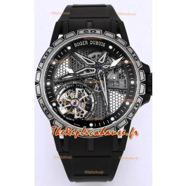Roger Dubuis Excalibur Spider Pirelli Edition Titane Réplique montre qualité 1:1 Tourbillon Véritable
