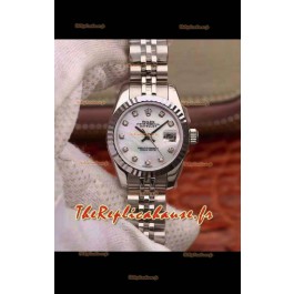 Montre Rolex Datejust Ladies 28MM Mouvement Cal.3135 Réplique Suisse dans un boîtier en acier 904L