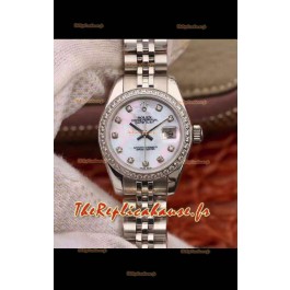 Montre Rolex Datejust Ladies 28MM Mouvement Cal.3135 Réplique Suisse dans un boîtier en acier 904L