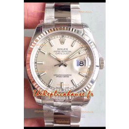 Montre Rolex Datejust 36MM Mouvement Cal.3135 Réplique Suisse en acier 904L cadran acier
