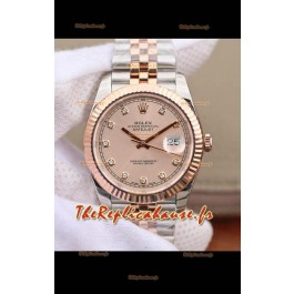 Montre Rolex Datejust 41MM Mouvement Cal.3135 Réplique Suisse en acier 904L Cadran Champange bicolore